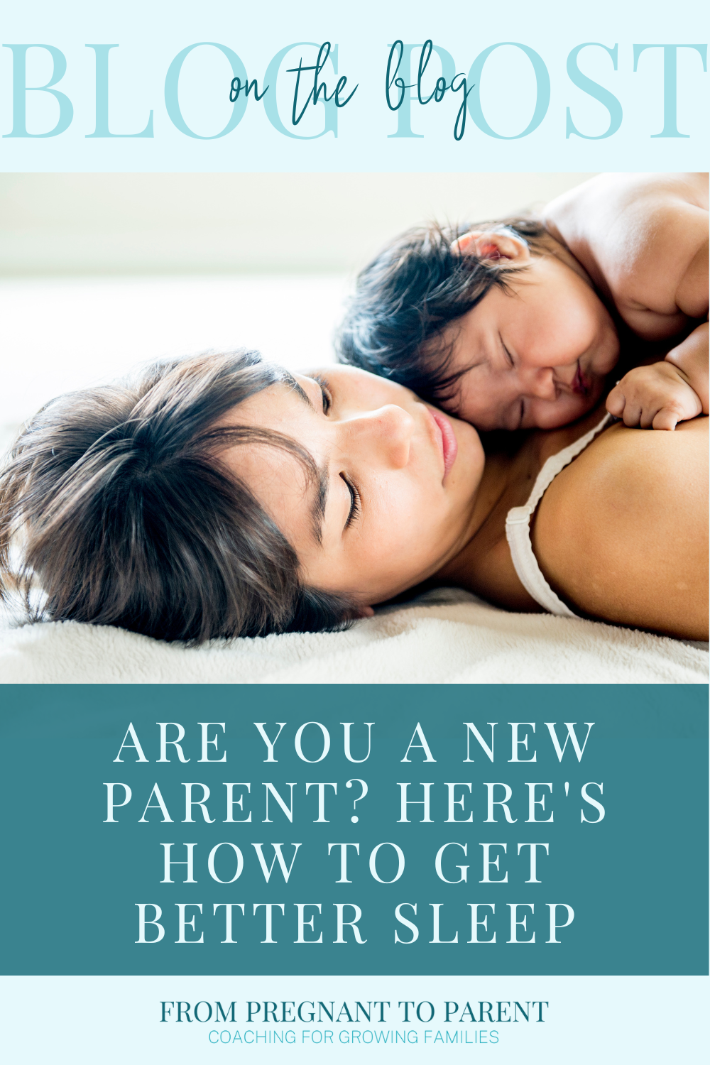 How to get more sleep as a new parent. Pin it to save this article for later!